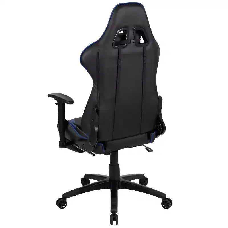 Flash Furniture X30 Gaming Chair Racing Office Ergonomic Computer Chair with Fully Reclining Back and Slide-Out Footrest in Red LeatherSoft
