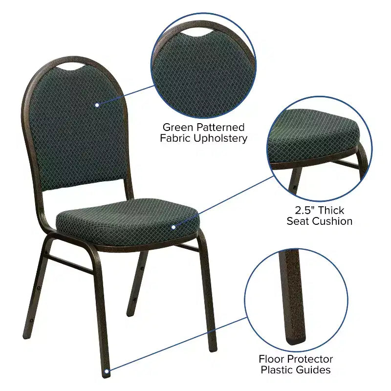 Flash Furniture HERCULES Series Dome Back Stacking Banquet Chair
