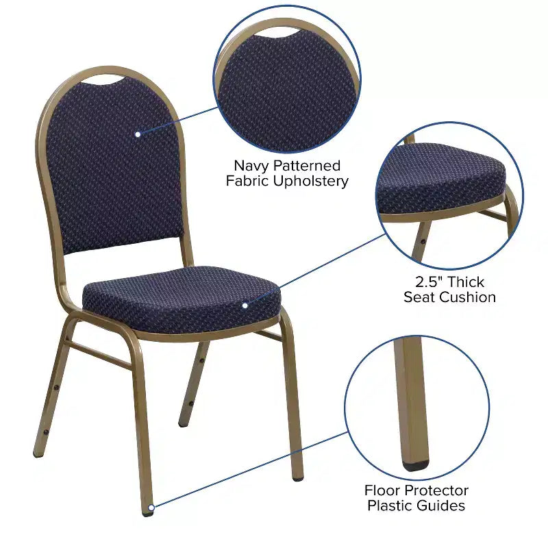 Flash Furniture HERCULES Series Dome Back Stacking Banquet Chair