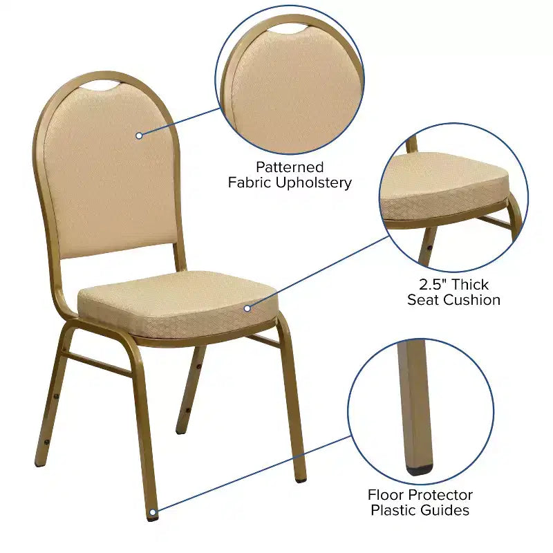 Flash Furniture HERCULES Series Dome Back Stacking Banquet Chair