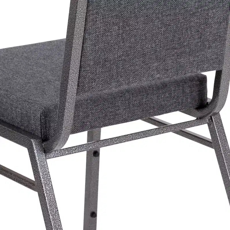 Flash Furniture HERCULES Series Square Back Stacking Banquet Chair with Silvervein Frame