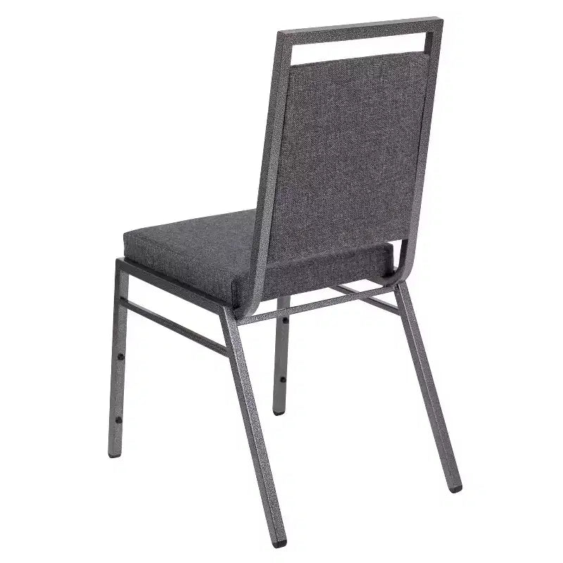 Flash Furniture HERCULES Series Square Back Stacking Banquet Chair with Silvervein Frame