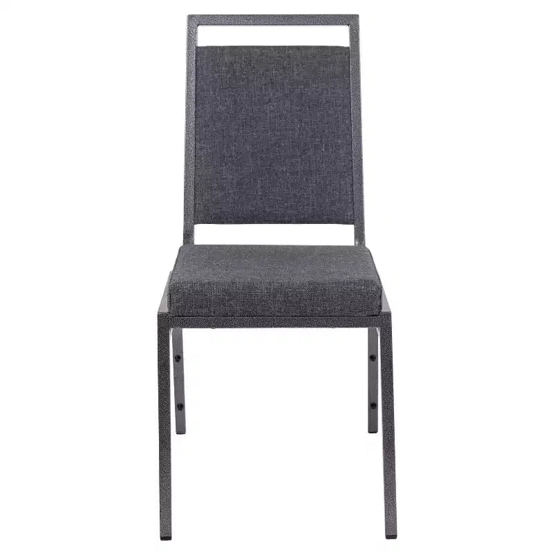 Flash Furniture HERCULES Series Square Back Stacking Banquet Chair with Silvervein Frame