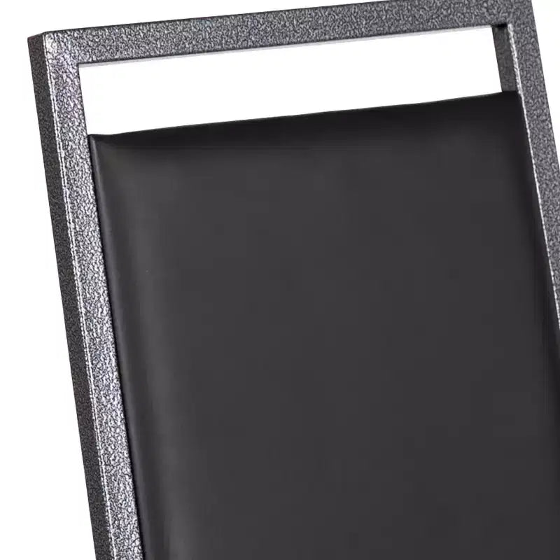 Flash Furniture HERCULES Series Square Back Stacking Banquet Chair with Silvervein Frame