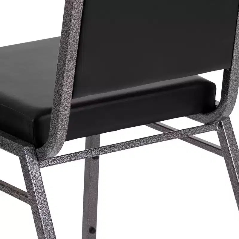 Flash Furniture HERCULES Series Square Back Stacking Banquet Chair with Silvervein Frame