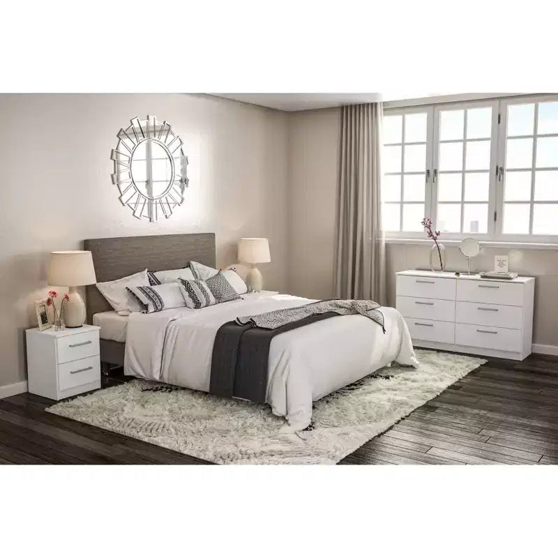 Juliette 2 Drawer Nightstand - Polifurniture