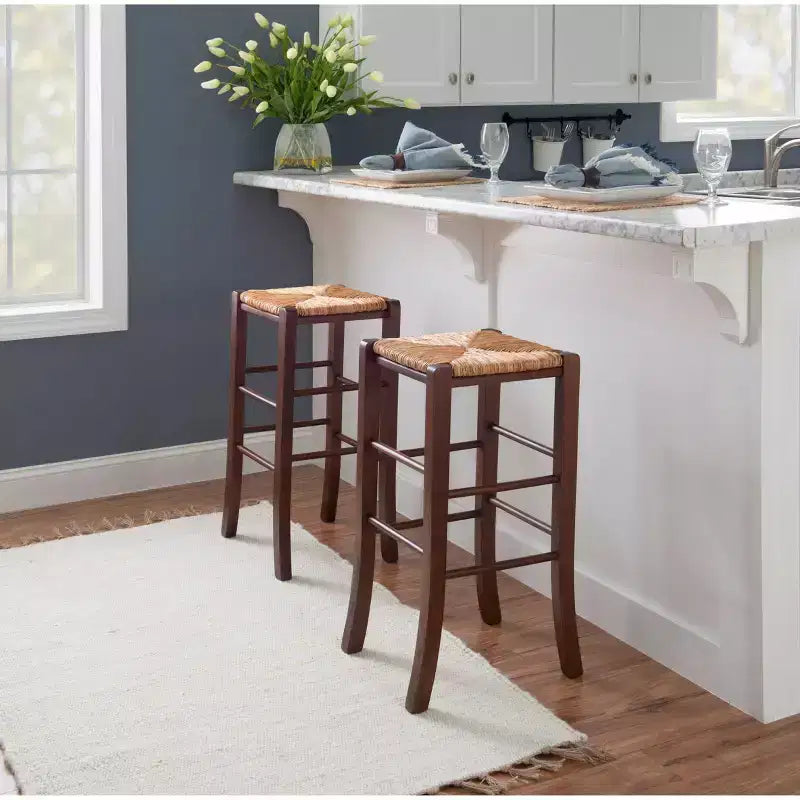 Set of 2 Gianna Backless Barstools - Linon