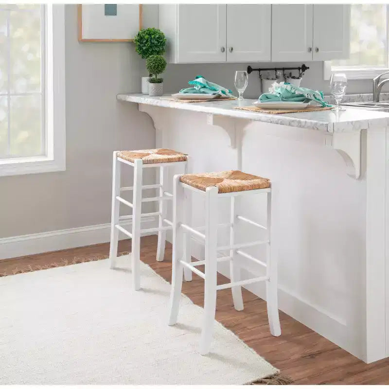 Set of 2 Gianna Backless Barstools - Linon