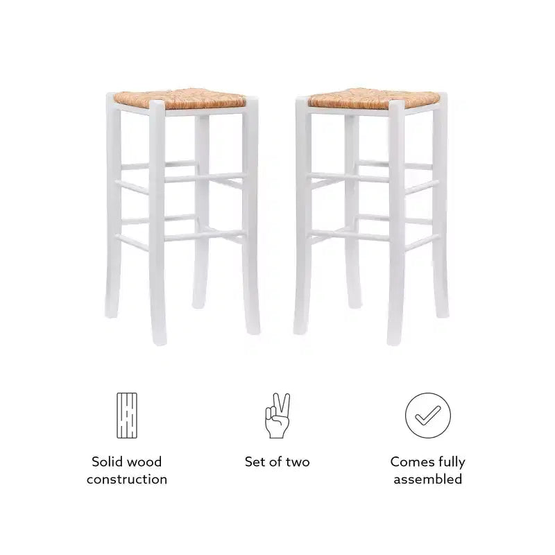 Set of 2 Gianna Backless Barstools - Linon