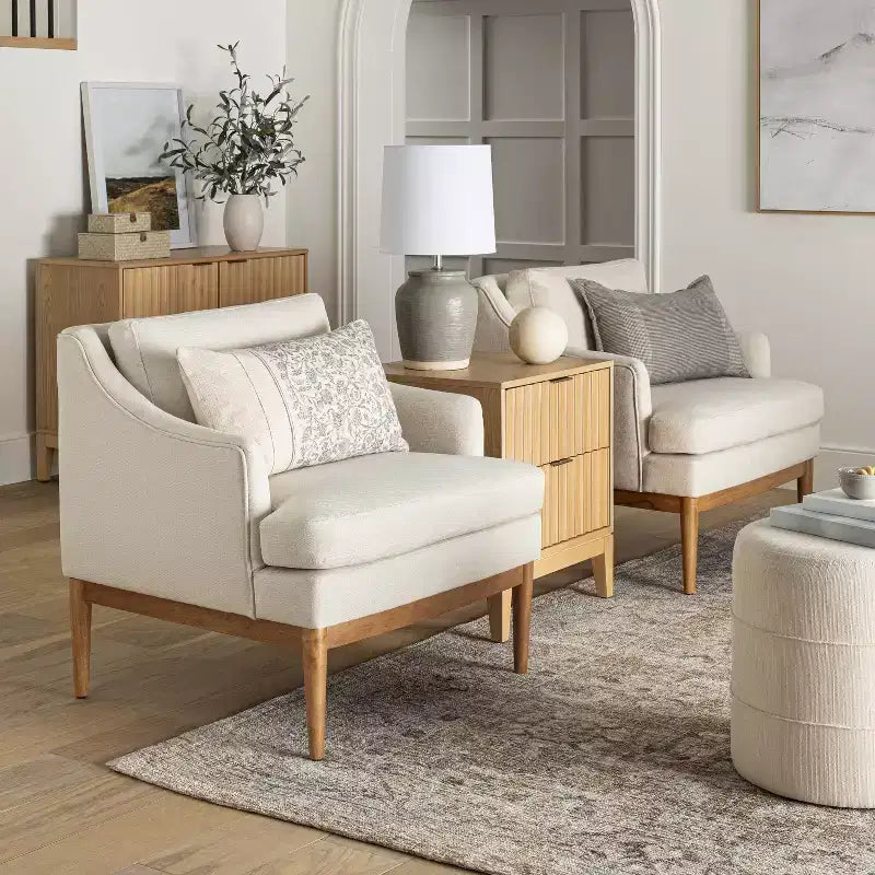 Catalina Round Ottoman - Threshold designed with Studio McGee