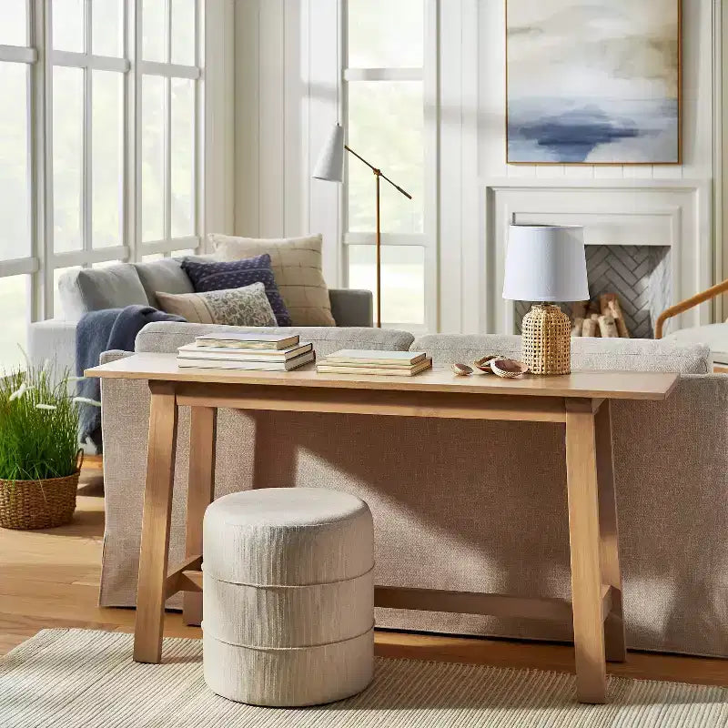 Catalina Round Ottoman - Threshold designed with Studio McGee