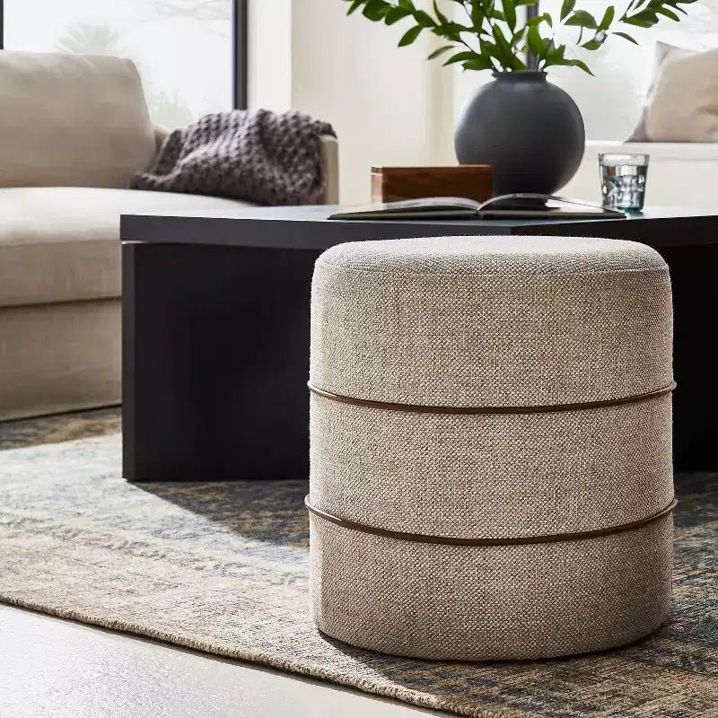 Catalina Round Ottoman - Threshold designed with Studio McGee