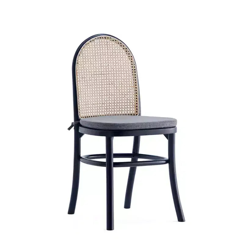 Set of 2 Paragon Dining Chairs with Gray Cushions - Manhattan Comfort