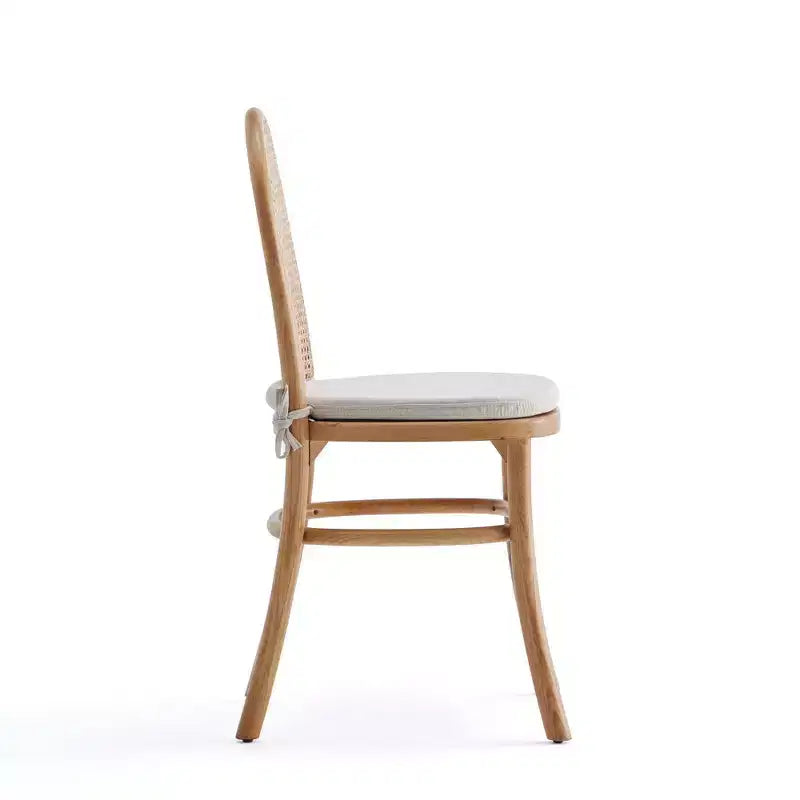 Set of 2 Paragon Dining Chairs with Gray Cushions - Manhattan Comfort