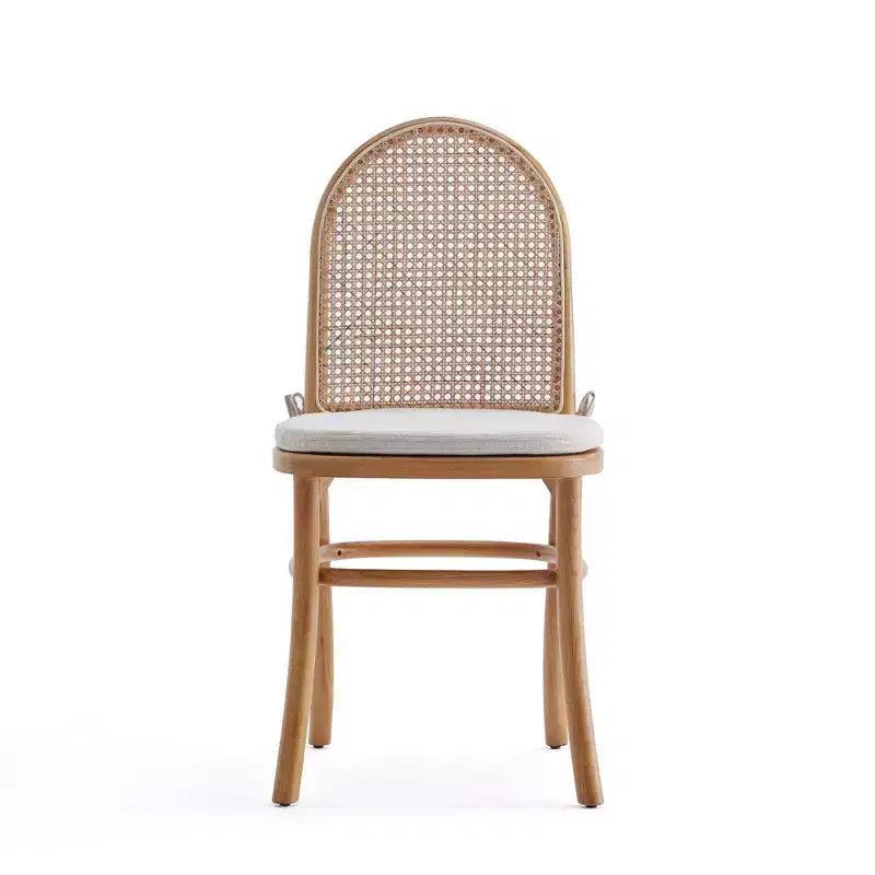 Set of 2 Paragon Dining Chairs with Gray Cushions - Manhattan Comfort