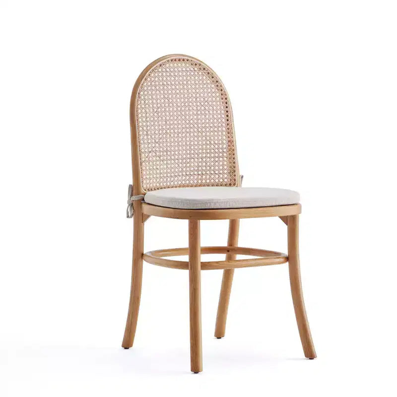 Set of 2 Paragon Dining Chairs with Gray Cushions - Manhattan Comfort