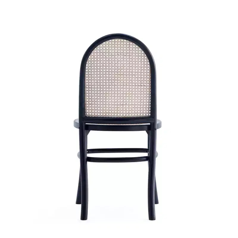 Set of 2 Paragon Dining Chairs with Gray Cushions - Manhattan Comfort