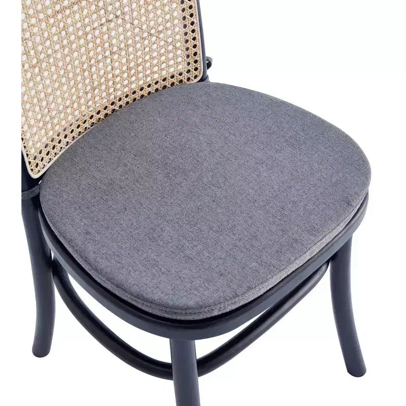 Set of 2 Paragon Dining Chairs with Gray Cushions - Manhattan Comfort