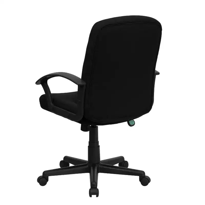 Emma and Oliver Mid-Back Fabric Executive Swivel Office Chair with Nylon Arms