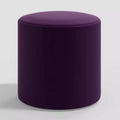 Skyline Furniture Runder Thalia Sitzhocker aus Samt