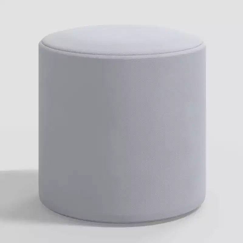 Skyline Furniture Round Thalia Ottoman in Velvet