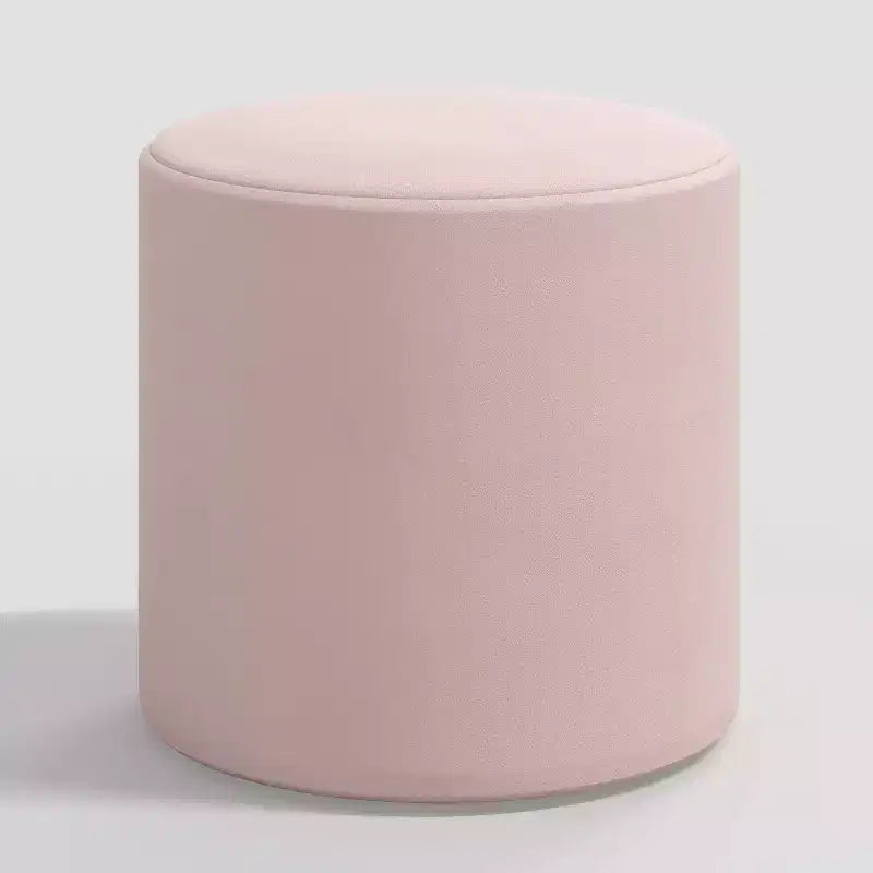 Skyline Furniture Round Thalia Ottoman in Velvet