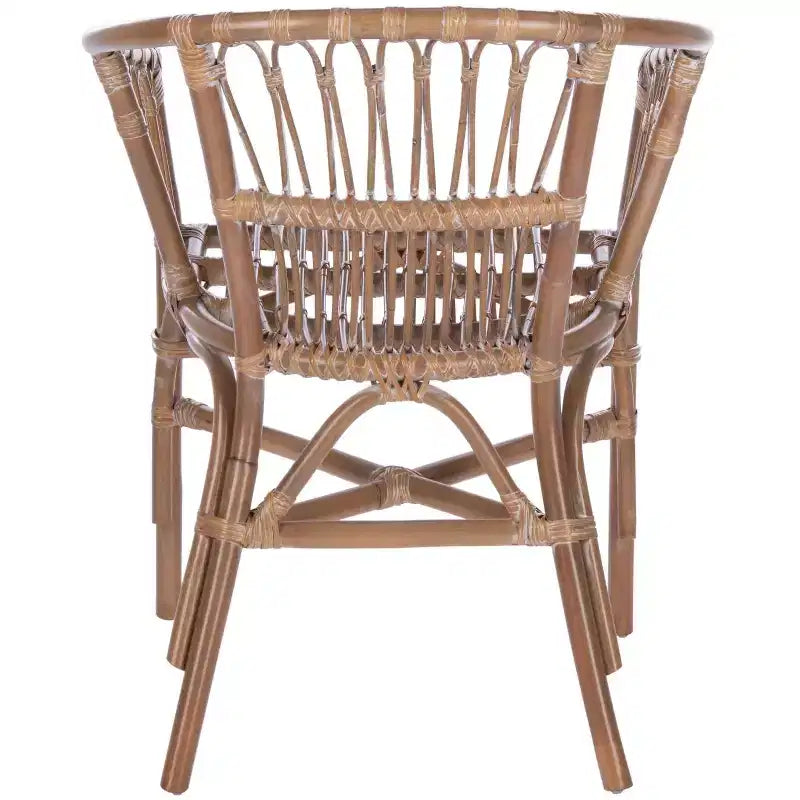 Adriana Rattan Accent Chair - ACH6505 - Set of 2 - Safavieh