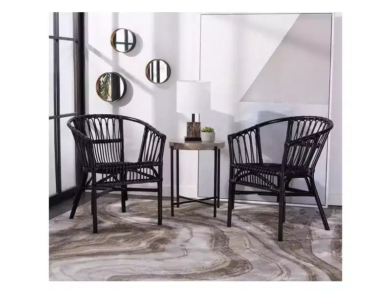 Adriana Rattan Accent Chair - ACH6505 - Set of 2 - Safavieh