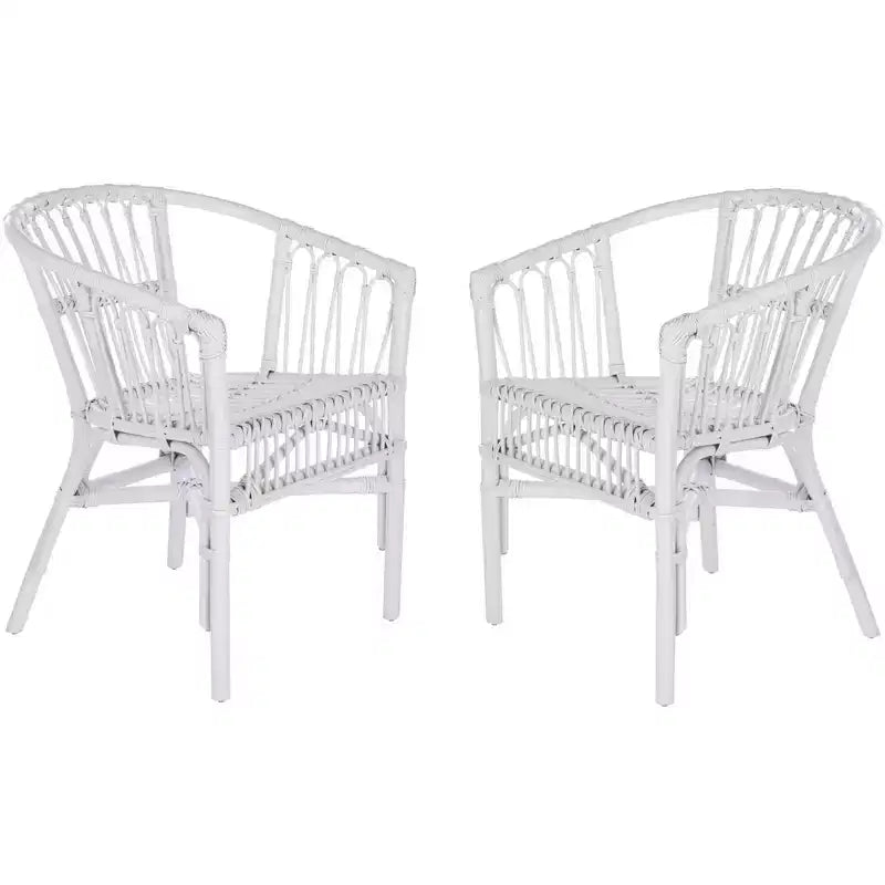Adriana Rattan Accent Chair - ACH6505 - Set of 2 - Safavieh