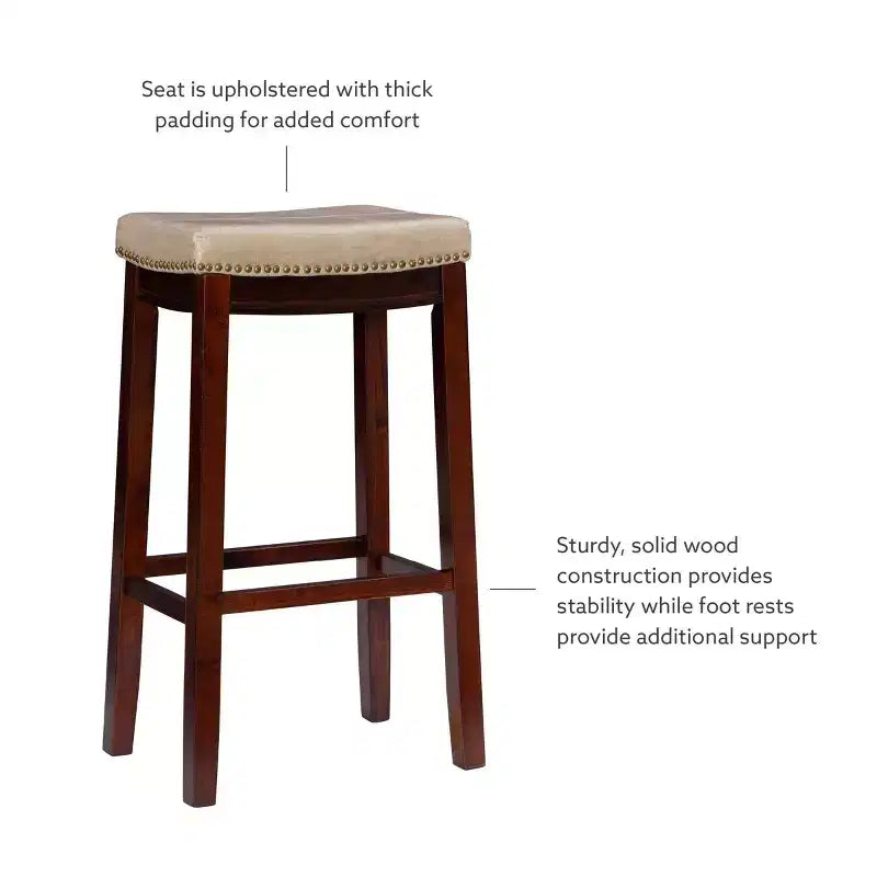 Set of 2 Claridge Barstools - Linon