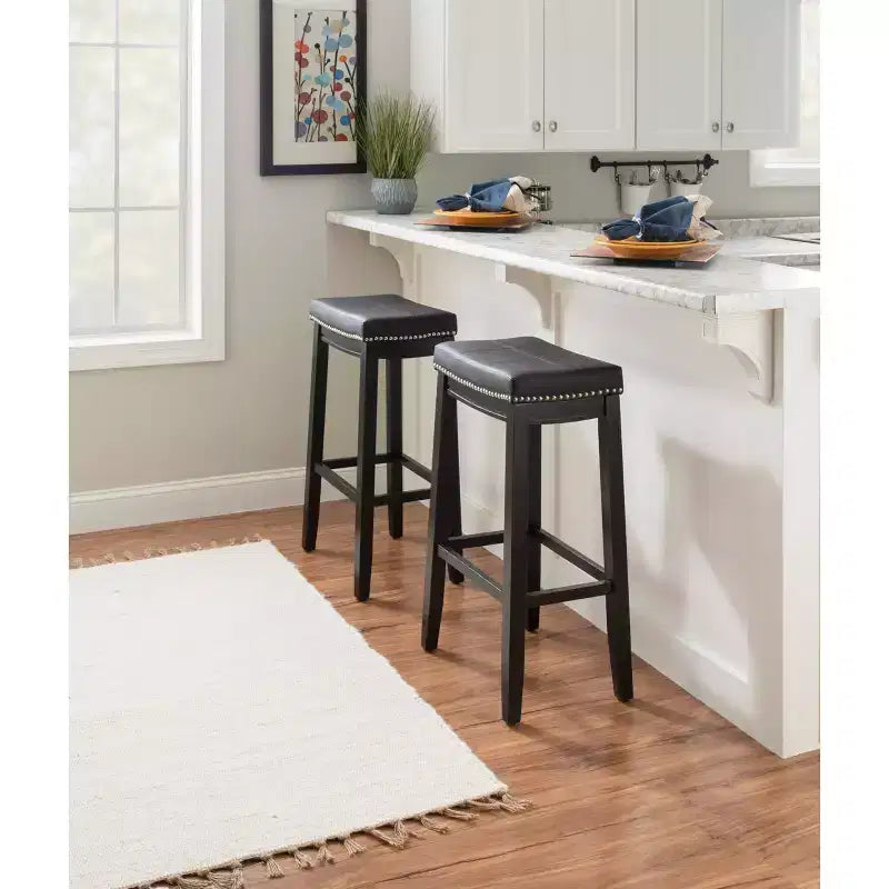 Set of 2 Claridge Barstools - Linon