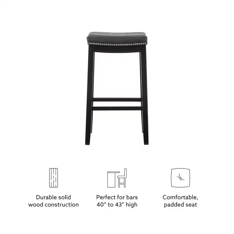 Set of 2 Claridge Barstools - Linon