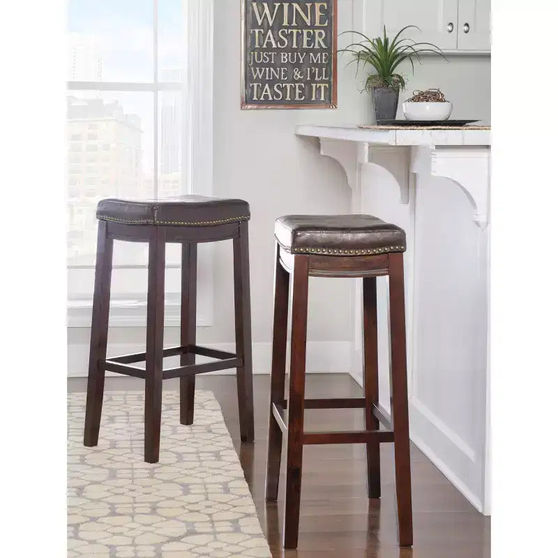 Set of 2 Claridge Barstools - Linon