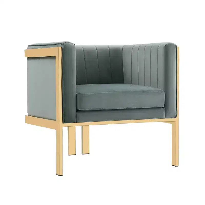 Set of 2 Paramount Velvet Accent Armchairs - Manhattan Comfort