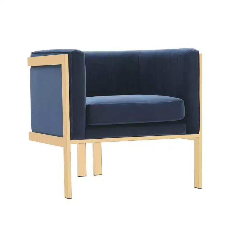 Set of 2 Paramount Velvet Accent Armchairs - Manhattan Comfort