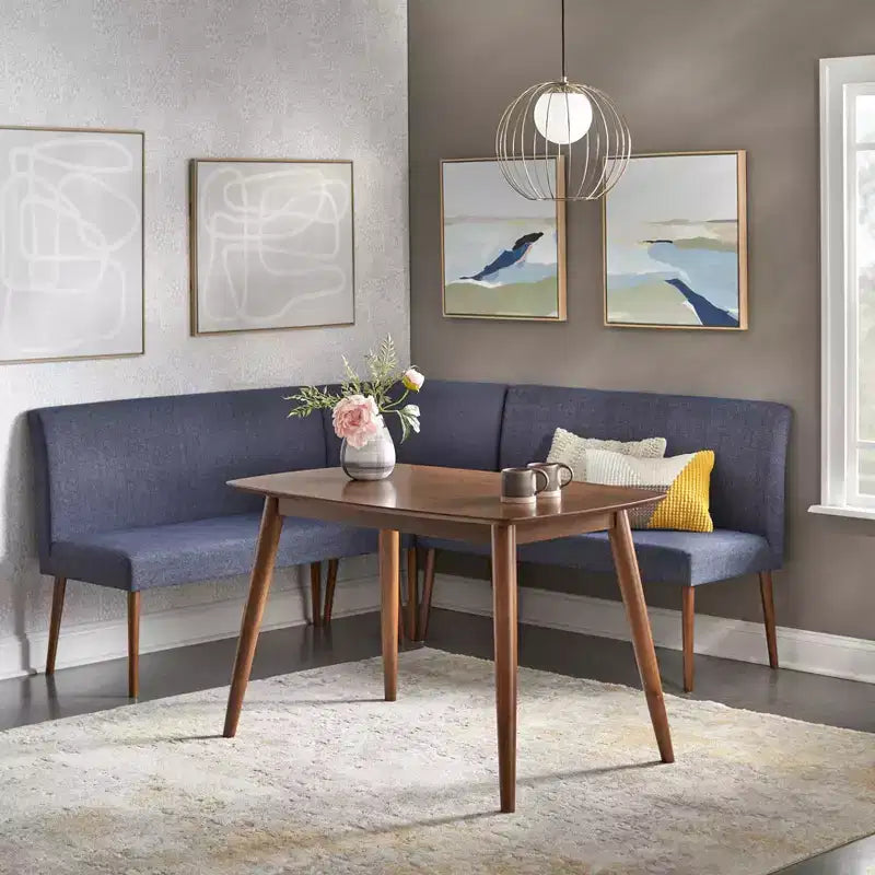 Buylateral Ripton Mid Century Modern Upholstered Dining Bench