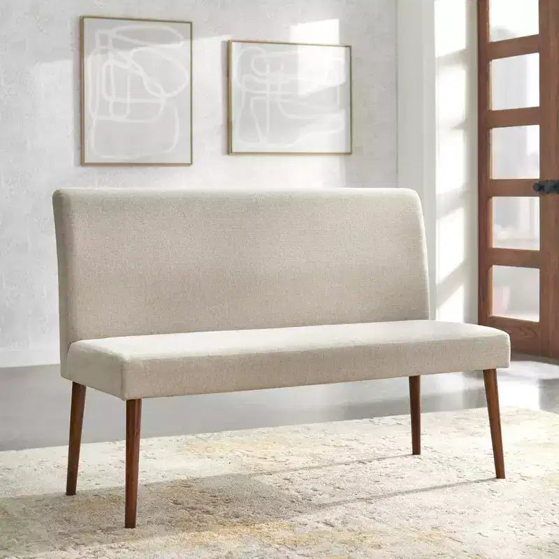 Buylateral Ripton Mid Century Modern Upholstered Dining Bench