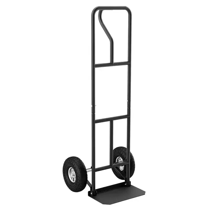 Costway Heavy Duty Hand Truck 660lbs Capacity Trolley Cart with Foldable Nose Plate Black/Red