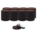 Unique Bargains Round Self-Stick Non-Slip Anti-Scratch Floor Protector Furniture Felt Pads Dark Brown 50 Pcs