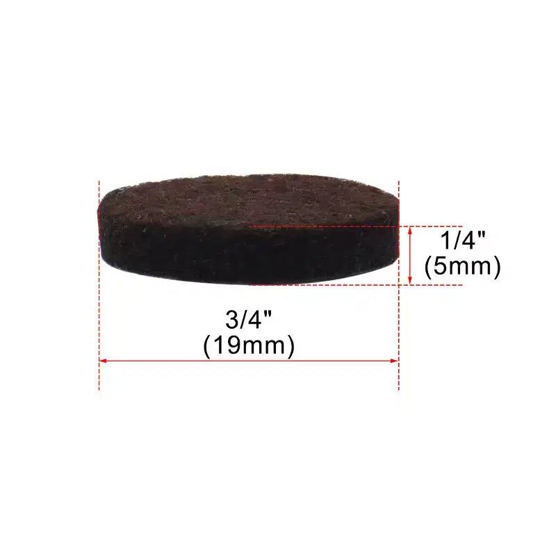Unique Bargains Round Self-Stick Non-Slip Anti-Scratch Floor Protector Furniture Felt Pads Dark Brown 50 Pcs