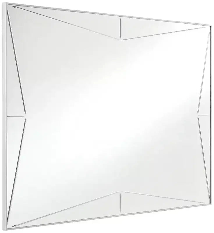 Possini Euro Design Relevei Rectangular Vanity Decorative Wall Mirror Modern Silver Wood Metal Frame 26 Wide Bathroom Bedroom Home