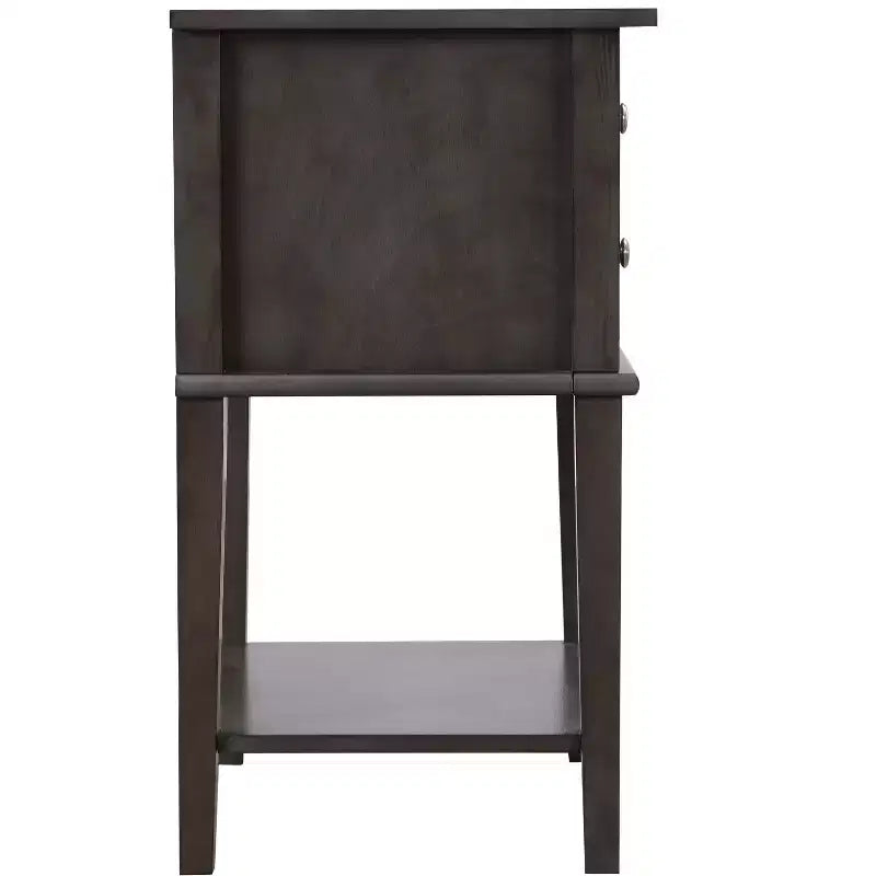 Passion Furniture Newton 2-Drawer Nightstand (28 in. H x 22 in. W x 16 in. D)