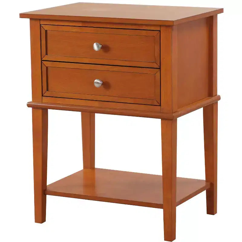 Passion Furniture Newton 2-Drawer Nightstand (28 in. H x 22 in. W x 16 in. D)