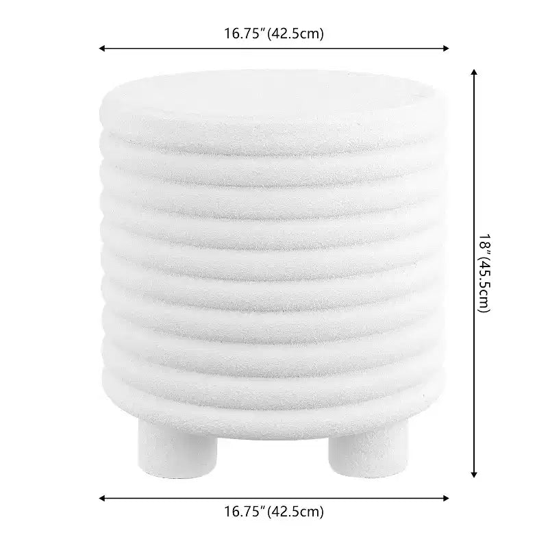 JONATHAN Y Evans 18 Minimalist Modern 3-Legged Drum Indoor/Outdoor Accent Table