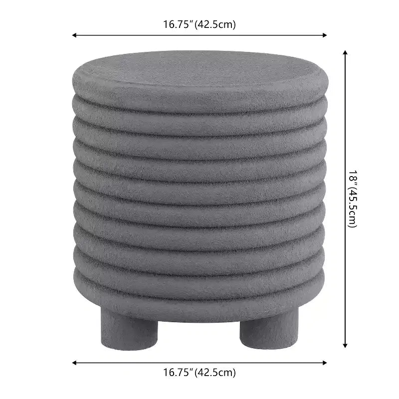 JONATHAN Y Evans 18 Minimalist Modern 3-Legged Drum Indoor/Outdoor Accent Table