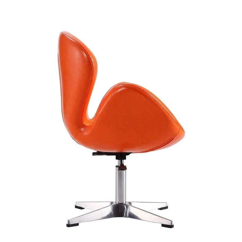 Manhattan Comfort Chrome Adjustable Swivel Chair (Set of 2)