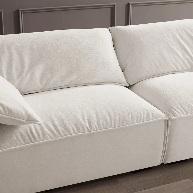 VANOMi 88.6 inch Modern Sofa, Leisure Couch For Gaming Room Living Room - 75' x 24'