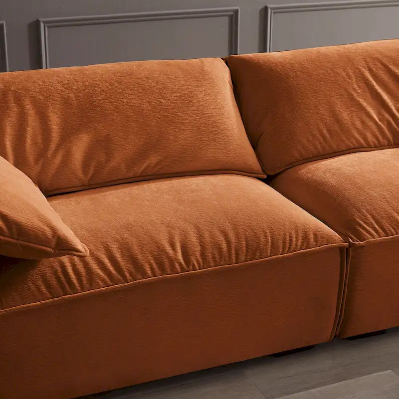 VANOMi 88.6 inch Modern Sofa, Leisure Couch For Gaming Room Living Room - 75' x 24'
