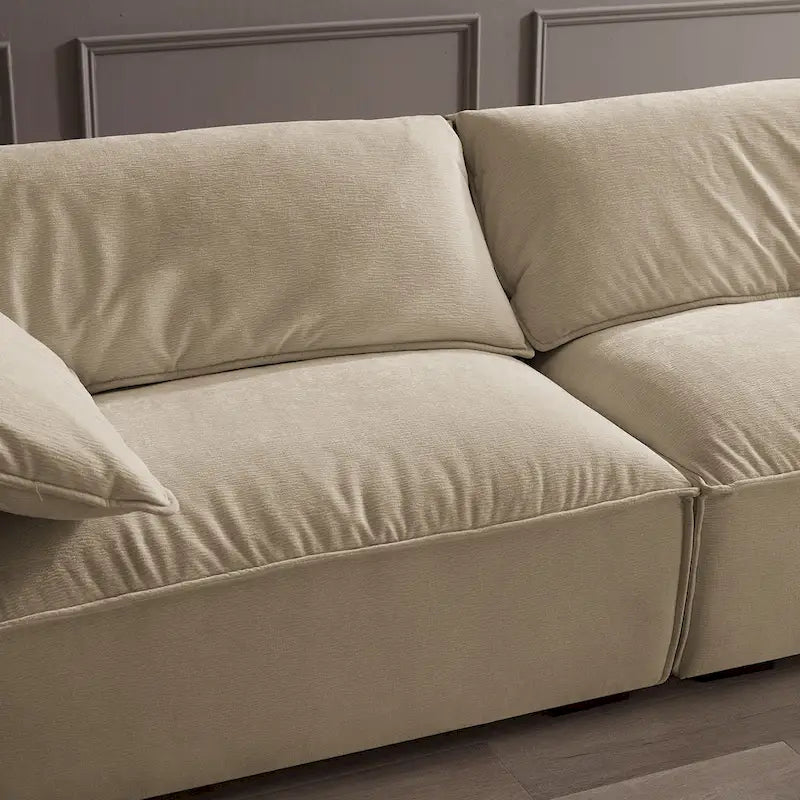VANOMi 88.6 inch Modern Sofa, Leisure Couch For Gaming Room Living Room - 75' x 24'