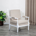 Spindle Fabric Arm Chair